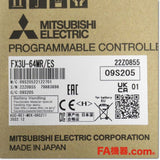 Japan (A)Unused,FX3U-64MR/ES シーケンサ基本ユニット AC電源 DC入力32点 リレー出力32点,Main Module,MITSUBISHI