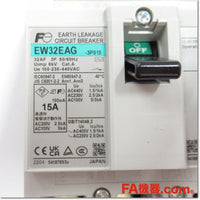 Japan (A)Unused,EW32EAG-3P015 漏電遮断器 3P 15A 100mA,Earth Leakage Breaker 3-Pole,Fuji