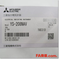 Japan (A)Unused,YS-208NAV 0-70V DRCT B ダイレクト計器 交流電流計,Ammeter,MITSUBISHI