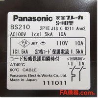 Japan (A)Unused,BS210 2P1E 10A AC100V Japanese equipment,MCCB 2-Pole,Panasonic 