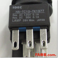 Japan (A)Unused,HA2L-M1C14PWF-TK1977 φ16 照光押しボタンスイッチ 正角形 1c AC/DC24V 5個セット,Illuminated Push Button Switch,IDEC