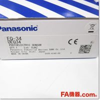 Japan (A)Unused,EQ-34 距離設定反射型ビームセンサ[アンプ内蔵] コネクタケーブルタイプ + 取付金具[MS-EQ3-1]付き,Built-in Amplifier Photoelectric Sensor,Panasonic