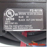 Japan (A)Unused,FS-N11N 2m デジタルファイバアンプ 親機,Fiber Optic Sensor Amplifier,KEYENCE