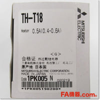 Japan (A)Unused,TH-T18 0.4-0.6A サーマルリレー,Thermal Relay,MITSUBISHI