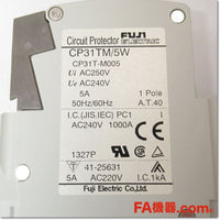 Japan (A)Unused,CP31TM/5W サーキットプロテクタ 1P 5A  補助スイッチ付き,Circuit Protector 1-Pole,Fuji