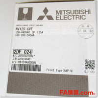 Japan (A)Unused,NV125-CVF 3P 125A 100/200/500mA 漏電遮断器,Earth Leakage Breaker 3-Pole,MITSUBISHI 