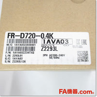 Japan (A)Unused Sale,FR-D720-0.4K インバータ 三相200V,MITSUBISHI,MITSUBISHI
