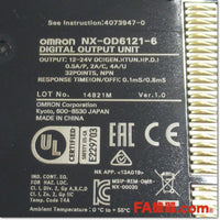 Japan (A)Unused,NX-OD6121-6 トランジスタ出力ユニット 32点 Ver.1.0,I/O Module,OMRON