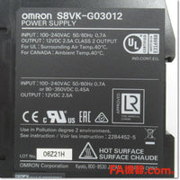 Japan (A)Unused,S8VK-G03012 スイッチング・パワーサプライ 12V 2.5A,DC12V Output,OMRON