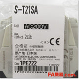 Japan (A)Unused,S-T21SA AC200V 2a2b 電磁接触器 サージ吸収器[UT-SA21]付き,Electromagnetic Contactor,MITSUBISHI