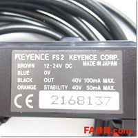 Japan (A)Unused,FS2-62 2m ファイバアンプ ケーブルタイプ,Separate Amplifier Proximity Sensor Amplifier,KEYENCE