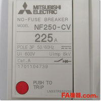 Japan (A)Unused,NF250-CV 3P 225A Mitsubishi,MCCB 3 Poles,MITSUBISHI 