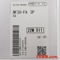 Japan (A)Unused,NF30-FA 3P 5A Japan (A)Unused,MCCB 3 Poles,MITSUBISHI 