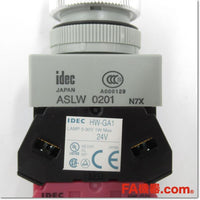 Japan (A)Unused,ASLW22211DS φ22 LED照光セレクタスイッチ 1a1b AC/DC24V 2ノッチ 各位置停止,Selector Switch,IDEC