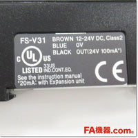 Japan (A)Unused,FS-V31 デジタルファイバアンプ ケーブルタイプ 親機,Fiber Optic Sensor Amplifier,KEYENCE