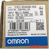 Japan (A)Unused,E5EC-RX4ASM-008 デジタル温度調節計 アナログ入力 リレー出力 AC100-240V 48×96mm Ver2.1,E5E (48 × 96mm),OMRON