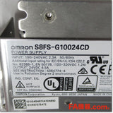 Japan (A)Unused,S8FS-G10024CD スイッチング・パワーサプライ 24V 4.5A カバー付 DINレール取りつけ,DC24V Output,OMRON