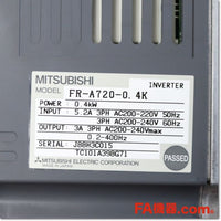 Japan (A)Unused,FR-A720-0.4K インバータ 三相200V,MITSUBISHI,MITSUBISHI 