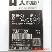 Japan (A)Unused,NF30-CS 2P 5A ノーヒューズ遮断器,MCCB 2-Pole,MITSUBISHI