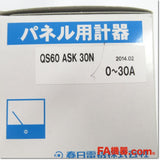 Japan (A)Unused,QS60 ASK 30N パネル用計器 交流電流計 30A 0-30-90A  直接接続タイプ 三倍延長 赤針付き,Ammeter,KASUGA