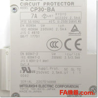 Japan (A)Unused,CP30-BA 2P 1-MD 7A circuit protector,Circuit Protector 2-Pole,MITSUBISHI 