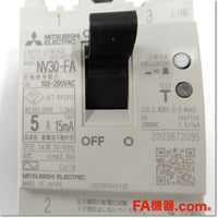 Japan (A)Unused,NV30-FA 2P 5A 15mA 漏電遮断器,Earth Leakage Circuit Breaker 2-Pole,MITSUBISHI