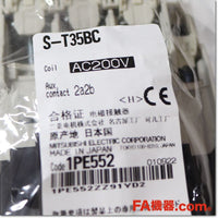 Japan (A)Unused,S-T35BC AC200V 2a2b contactor,Electromagnetic Contactor,MITSUBISHI 