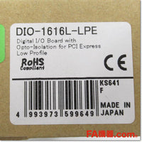 Japan (A)Unused,DIO-1616L-LPE デジタル入出力 Low Profile PCI Express ボード 絶縁DC12-24V,PLC Related,CONTEC 