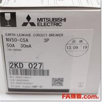 Japan (A)Unused,NV50-CSA 3P 50A 30mA 漏電遮断器,Earth Leakage Breaker 3-Pole,MITSUBISHI 