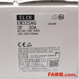 Japan (A)Unused,EW32SAG 3P 30A 100/200/500mA 漏電遮断器,Earth Leakage Breaker 3-Pole,Fuji