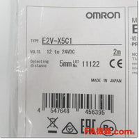 Japan (A)Unused,E2V-X5C1 2m Japanese equipment M18 NO,Amplifier Built-in Proximity Sensor,OMRON 