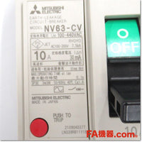 Japan (A)Unused,NV63-CV 3P 10A 30mA 漏電遮断器,Earth Leakage Breaker 3-Pole,MITSUBISHI