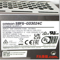 Japan (A)Unused,S8FS-G03024C スイッチング・パワーサプライ 24V 1.5A,DC24V Output,OMRON