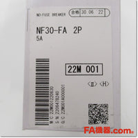 Japan (A)Unused,NF30-FA 2P 5A 制御盤用ノーヒューズ遮断器,MCCB 2-Pole,MITSUBISHI