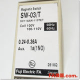 Japan (A)Unused,SW-03/T AC100V 0.24-0.36A 1a 電磁開閉器 端子カバー付,Irreversible Type Electromagnetic Switch,Fuji
