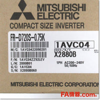 Japan (A)Unused,FR-D720S-0.75K インバータ 単相200V,MITSUBISHI,MITSUBISHI