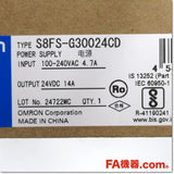 Japan (A)Unused,S8FS-G30024CD スイッチング・パワーサプライ 24V 14A カバー付 DINレール取りつけ,DC24V Output,OMRON