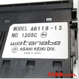 Japan (A)Unused,A6118-13 温度測定用デジタルパネルメータ AC100-240V 48×96mm,Digital Panel Meters,ASAHI KEIKI