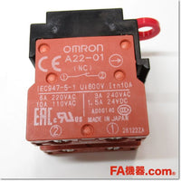 Japan (A)Unused,A22TK-2LR-02-K01 セーフティ・キーセレクタスイッチ 2b 2ノッチ  左抜け,Selector Switch,OMRON