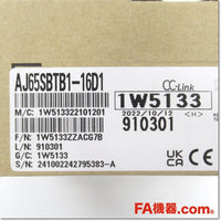 Japan (A)Unused,AJ65SBTB1-16D1 CC-LinkリモートI/Oユニット DC入力16点 端子台タイプ,CC-Link / Remote Module,MITSUBISHI 