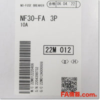Japan (A)Unused,NF30-FA 3P 10A ノーヒューズ遮断器,MCCB 3 Poles,MITSUBISHI