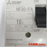 Japan (A)Unused,NF30-FA 3P 10A ノーヒューズ遮断器,MCCB 3 Poles,MITSUBISHI