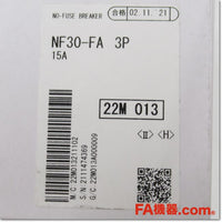 Japan (A)Unused,NF30-FA 3P 15A ノーヒューズ遮断器,MCCB 3 Poles,MITSUBISHI