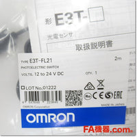 Japan (A)Unused,E3T-FL21 2m アンプ内蔵形光電センサ BGS反射形 入光時ON,Built-in Amplifier Photoelectric Sensor,OMRON