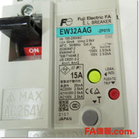 Japan (A)Unused,EW32AAG-2P015B 2P 15A 30mA 漏電遮断器,Earth Leakage Circuit Breaker 2-Pole,Fuji