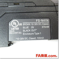 Japan (A)Unused,FS-N41N 2m デジタルファイバアンプ ケーブルタイプ 親機,Fiber Optic Sensor Amplifier,KEYENCE