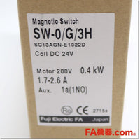 Japan (A)Unused,SW-0/G/3H DC24V 1a 1.7-2.6A 直流操作形電磁開閉器,Irreversible Type Electromagnetic Switch,Fuji