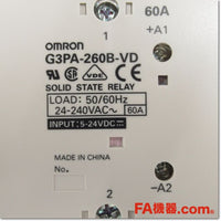 Japan (A)Unused,G3PA-260B-VD パワー・ソリッドステート・リレー DC5-24V,Solid-State Relay / Contactor,OMRON 