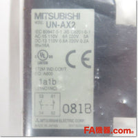 Japan (A)Unused,UN-AX2 1a1b 電磁開閉器用 補助接点ユニット,Electromagnetic Contactor / Switch Other,MITSUBISHI