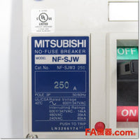 Japan (A)Unused,NF-SJW 3P 250A ノーヒューズ遮断器 UL登録品,MCCB 3 Poles,MITSUBISHI 